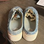 Yellow Box  Denim Blue Slip-Ons platforms. Photo 4