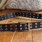 Black Leather Punk/Grunge Belt Photo 0