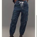 Pilcro Anthropologie High Rise Cargo Jogger Denim Knit Stretchy Jeans Smal Photo 1