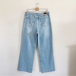 Wrangler High Rise Loose Straight Distressed Light Wash Jeans Size 12 Photo 7