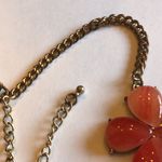 Floral Pink Melon Color Boho Retro Statement Necklace Photo 5