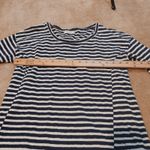 Madewell Size Small S Black White Stripes Striped Top Cotton Blouse Comfy Photo 3