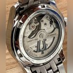 Bulova Automatic Diamond Ladies Watch Heart Aperture Exhibition Back Pearl Dial Photo 11