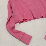 Urban Outfitters  Pink Long Sleeve Crop Top Photo 9