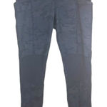 Lululemon  Size‎ 10 Sun Salutation Pant Jogger Camo Black Mesh Activewear Pockets Photo 0