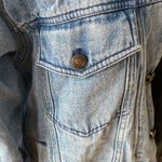 Vintage 80’s Britannia Oversized Denim Jean Jacket Size Large Blue Photo 4