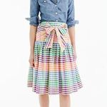 J.Crew  G5031 Rainbow Gingham Tie-Front Skirt $118 EUC 6 Photo 9