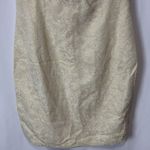 Vintage Badgley Mischka 90's Y2K Cocktail Dress Cream White Gold Brocade Size 6 Photo 4