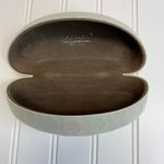 Coach C Logo Sunglass Case Cream Patent Photo 3