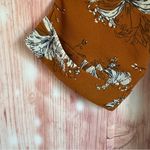 Unbranded Mustard Floral Print Open Front Kimono Top Size S/M Yellow Photo 4