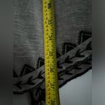 John Mark  Embroidered Boho Open Front long Cardigan Duster Tan Black flowy S Photo 5