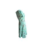 Hell Bunny Vixen Teal Floral Dress Blue Photo 1