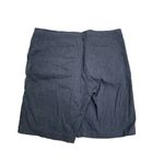 J.Jill  sz 16‎ Casual navy blue Linen Blend Stretch Shorts Elastic Waist Pockets Photo 1