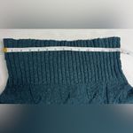 Free People Knit Off The Shoulder Blush Blue Green Sweater Sz XS Photo 9