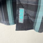 Dixxon Xenos bamboo plaid snap front short sleeve shirt NEW medium Blue Photo 6