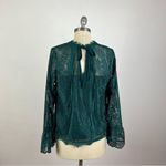 Heartloom  Forest Green Lace Blouse Photo 4