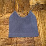 Urban Outfitters  Slate Gray Ribbed Crop Top Photo 0