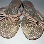Kate Spade Mistic Bow Thong Sandals Womens Size 9.5 Pale Pink Leather Photo 1