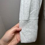 Athleta Light Gray Women's Sweatshirt crossover lounge workout layering minimal Photo 4