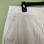Talbots Talbot’s Heritage Dress Pant Trouser White Pinstripe Size 14 Office Formal NWOT Photo 3