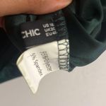 Bloom Chic 1X Green Velvet Long Sleeve Ruched Turtleneck Mini Dress Photo 3