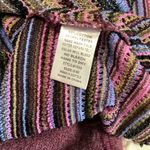 Umgee Purple Multicolor Stripe Crochet Knit Casual Vest Fringe BOHO S/M Photo 8