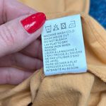 Free People x Sandrine Rose Padded Shoulder Tank Tee Size S Oversized, Golden Orange Photo 8