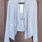 Adyson Parker  Gray Striped Cardigan Photo 0