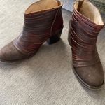 Freebird by Steven CAIN Women’s 8 Brown Leather Strappy Boots Block Heel Photo 2