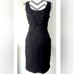 Ann Taylor Little Black Sleeveless Dress with Bib Detail Photo 1