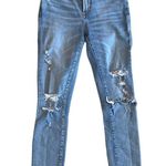 AGOLDE Sophie Crop High Waisted Skinny in Outsider Blue Size 24 Photo 0