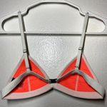 Triangl Dree Bikini Top Floral Embroideredy Cup Adjustable Straps White XS Photo 4