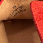 Etienne Aigner EA , Red Leather Slip-on Sandals Size 8 Photo 4