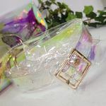 PVC Holographic Fannypack Crossbody Bag Purse Gold Photo 6