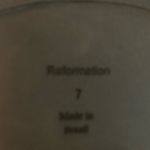 Reformation  Angie Leather Loafer Mule (black/white) 7 Photo 10