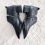 Everlane  Boss Black Pebbled Leather Ankle Booties Photo 4