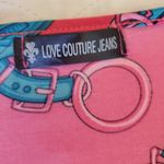 Love Couture Jeans pink mix cheetah chain prints Large top Photo 3