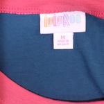 LuLaRoe *5/$25 Sale*  Liv tee "Ask Your Dad" teal & pink sz M Photo 2