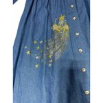 Vtg Sun Belt Denim Celestial Maxi Dress Hand Photo 6