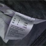 American Eagle  Black Distressed Mom Jeans Women’s Size 0 High Rise Ripped Knee Photo 6