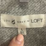 Lou & grey  Women's Gray Heart Emoji Fleeceback Crew Neck Sweatshirt Size L Photo 6