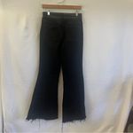 Vervet Flying Monkey High Rise Super Flare Black Womens Jeans Size 29 Raw Hem Festival Photo 2