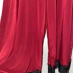 Boohoo Burgundy Lace Trim Culottes Capri Photo 2