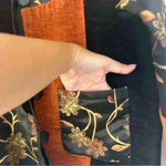 Freestyle Blazer Coat Embroidery Patchwork Tapestry Beaded Grannycore Size Small Black Photo 1