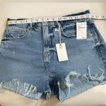 Good American NWT  Good 90’s Denim Shorts in Indigo Distressed Size 8 Photo 11