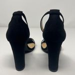 Heels Charm Faux Suede Black Heel Sandals Size 6.5 Photo 8