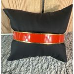 EUC Kate Spade Red Enamel Red Letter Day Gold Plated Bangle Bracelet 8" Photo 5