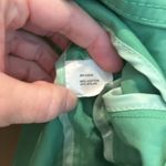 Gap  Women's Trench Coat Mint Green Belted Crop Sleeve Size Small Photo 6