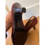 Vintage red suede Sofft Maryjane pumps Size 8.5 Photo 5