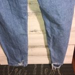 Forever 21 distressed washed jeans size 31 trendy holy jeans tapered bottoms Photo 6